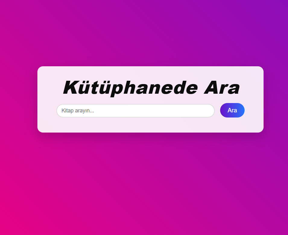 Kütüphane Yönetim Sistemi Projesi